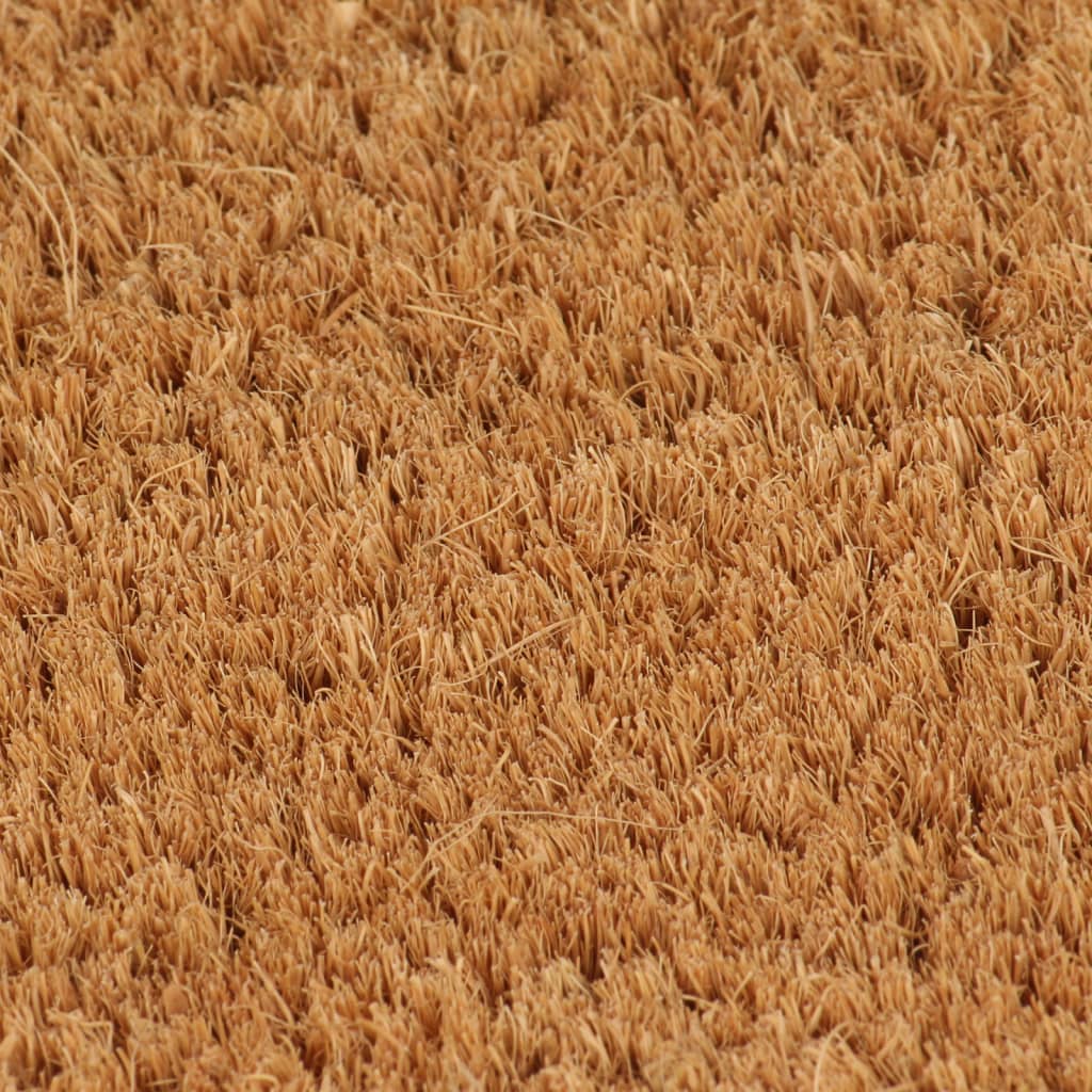 Ajtószőnyeg természetes félkör 40x60 cm tufting kókuszszőnyeg