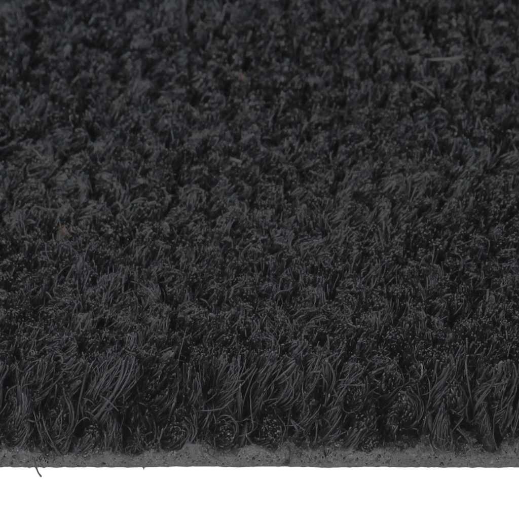 Ajtószőnyeg fekete 60x90 cm tuftolt kókuszrostos szőnyeg
