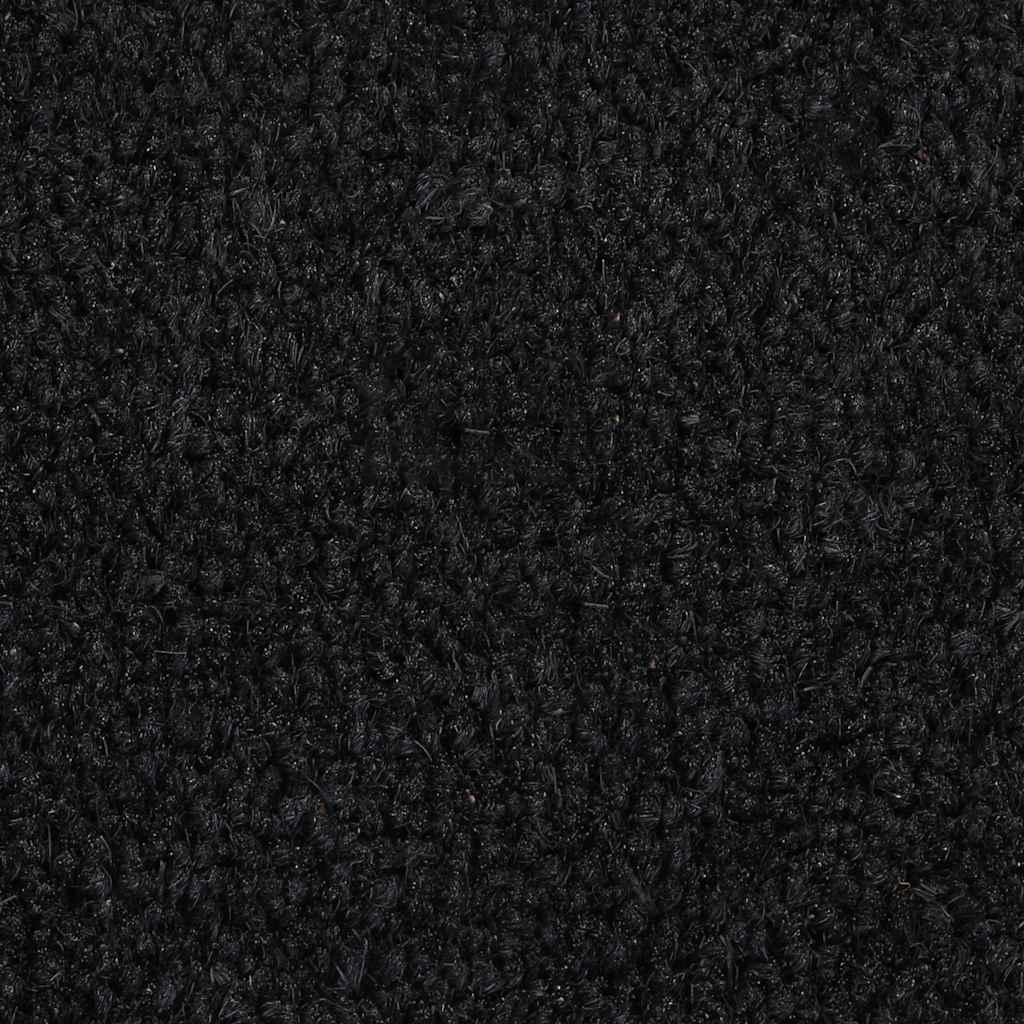 Ajtószőnyeg fekete 90x150 cm tuftolt kókuszrostos szőnyeg