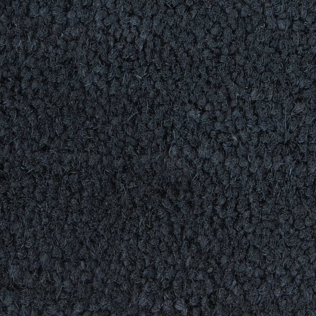 Ajtószőnyeg sötétszürke 100x300 cm bojtos kókuszrost