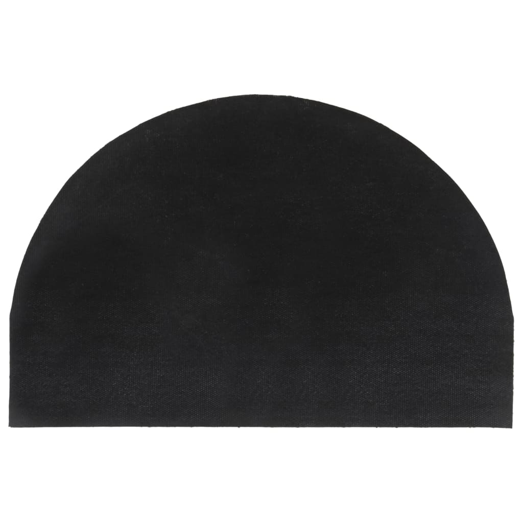 Ajtószőnyeg természetes félkör 40x60 cm tufting kókuszszőnyeg