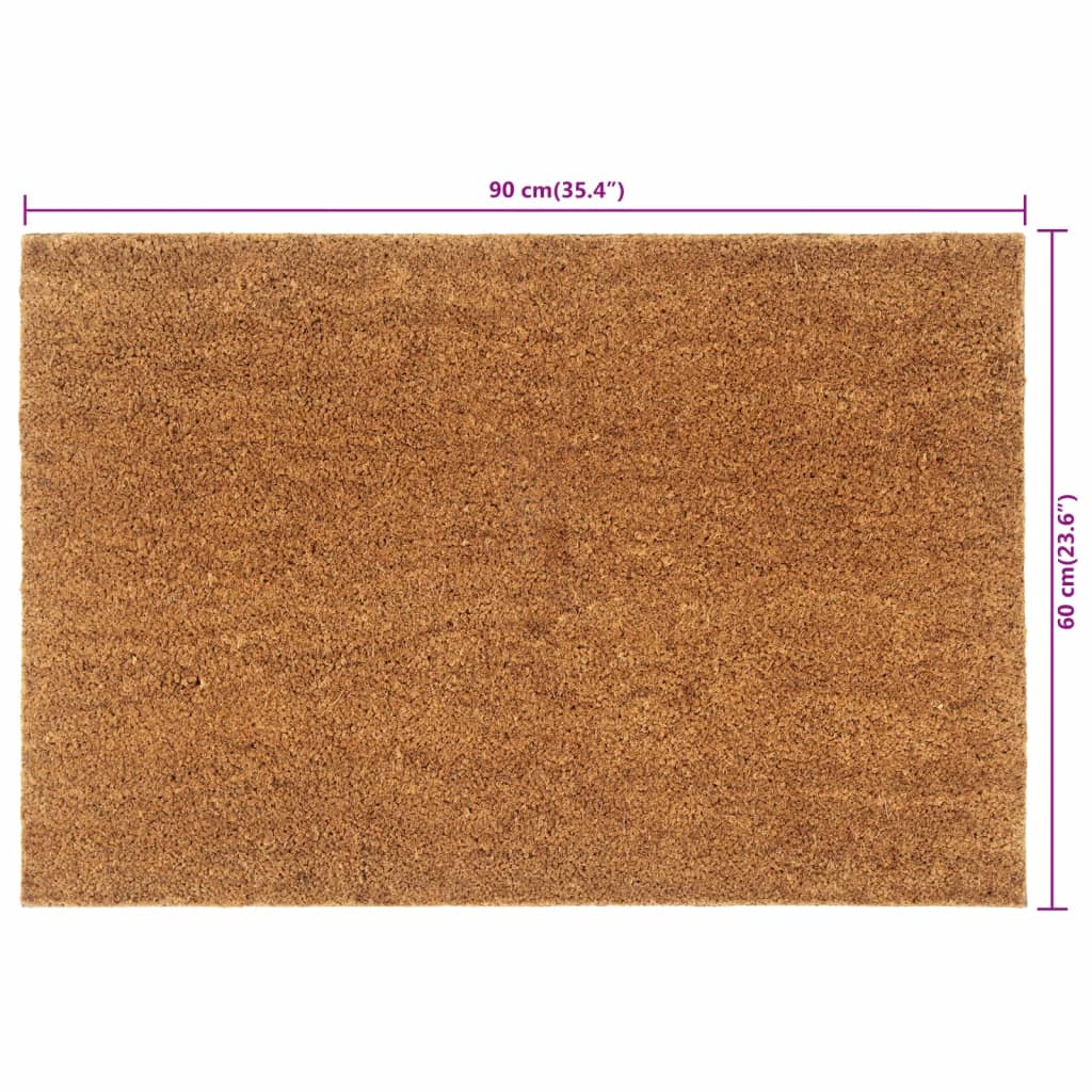 Ajtószőnyeg natural 60x90 cm tufting kókuszrost