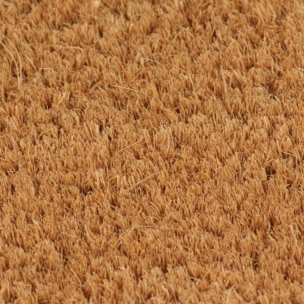 Ajtószőnyeg natural half round 60x90 cm tufting kókuszrost