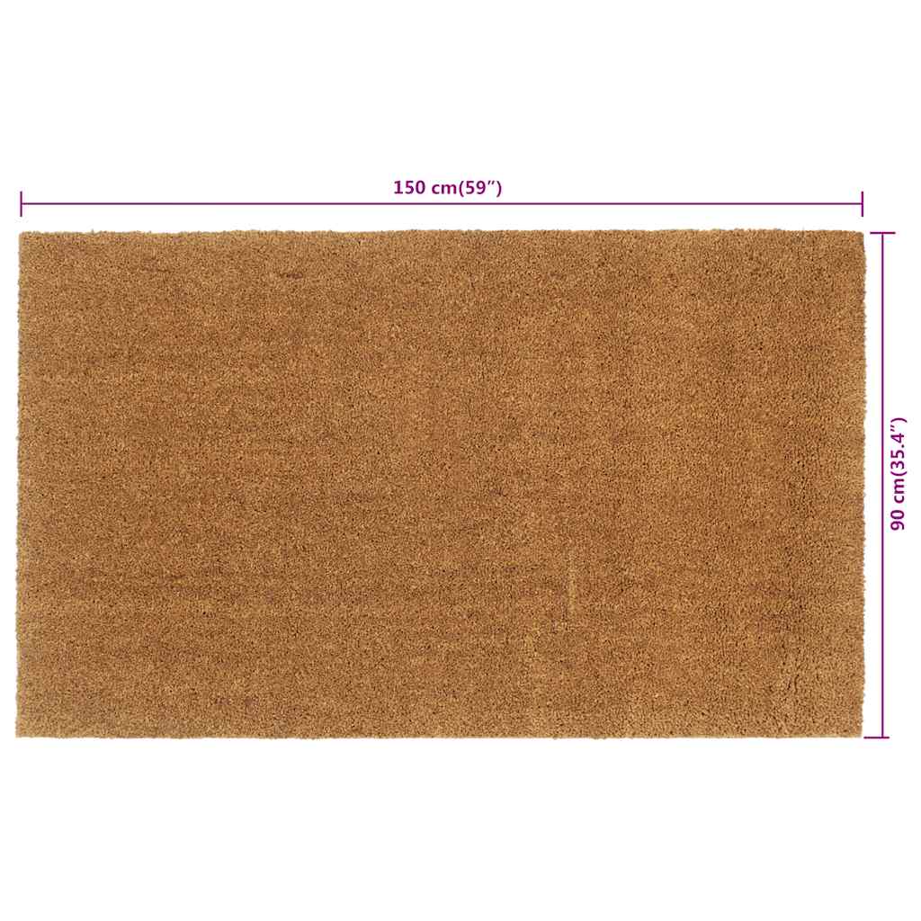 Ajtószőnyeg natúr 90x150 cm tuftolt kókuszrost