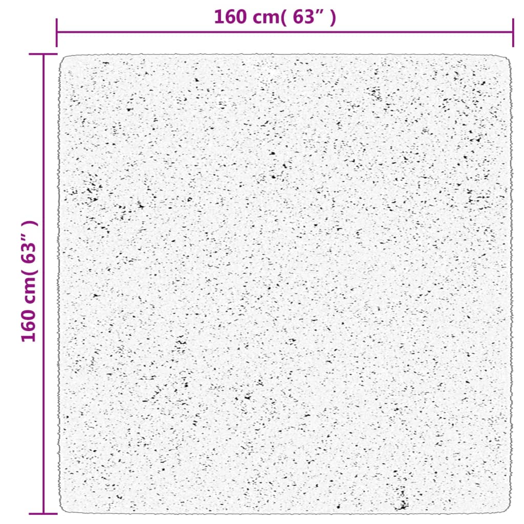 Antracitszürke rövid szálú puha és mosható szőnyeg 160 x 160 cm