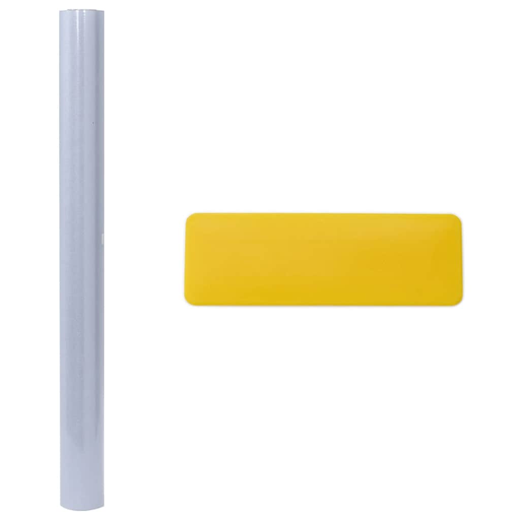 3 db matt szürke pvc statikus ablakfólia