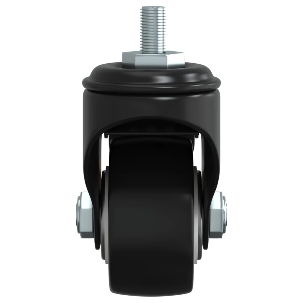 4 db fekete vas görgő 35 mm