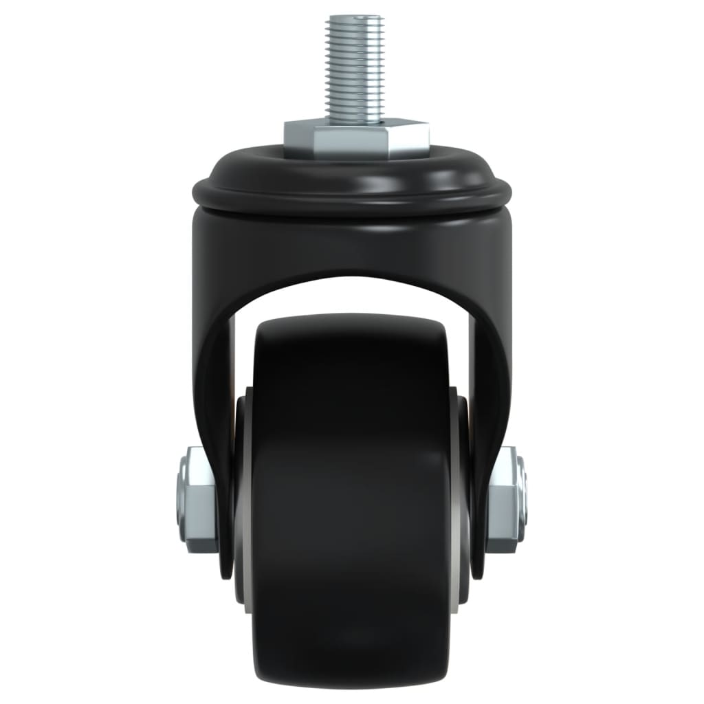 4 db fekete vas görgő 35 mm