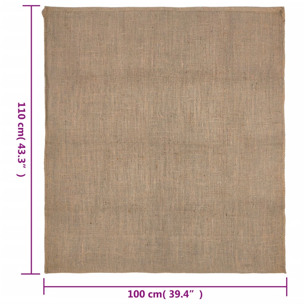 5 db jutazsák 100x110 cm 100% juta 220 g/m²