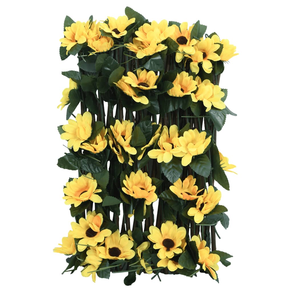 5 db sárga bővíthető műborostyánrács 180 x 20 cm