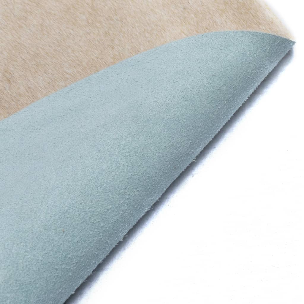 Bézs valódi marhabőr szőnyeg 180 x 220 cm