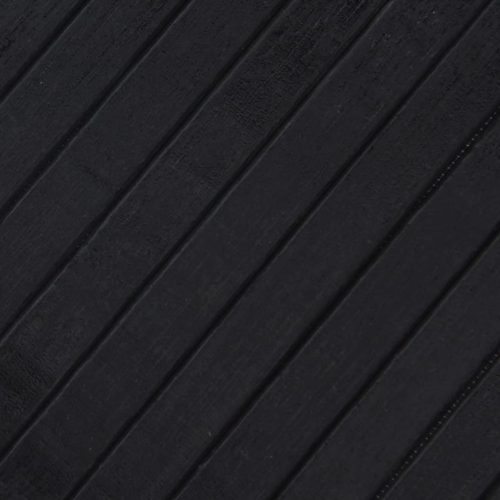 Négyszögletű fekete bambusz szőnyeg 60 x 200 cm Négyszögletű fekete bambusz szőnyeg 60 x 200 cm