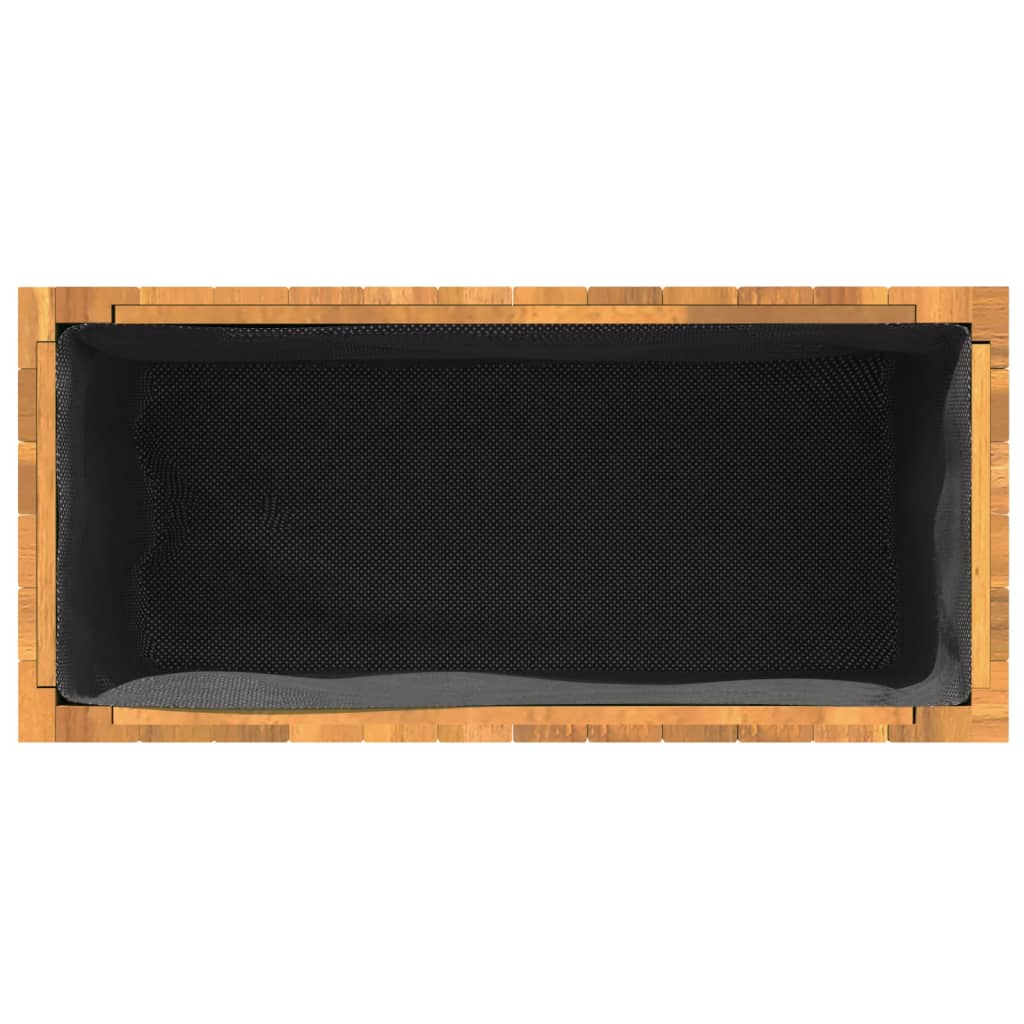 Tömör akácfa kerti virágtartó 59x27,5x70 cm