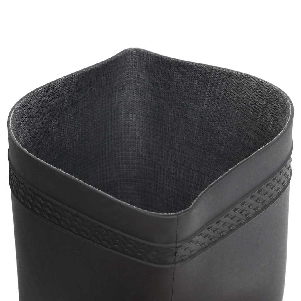 Fekete esőkabát 46-os méret pvc-ből