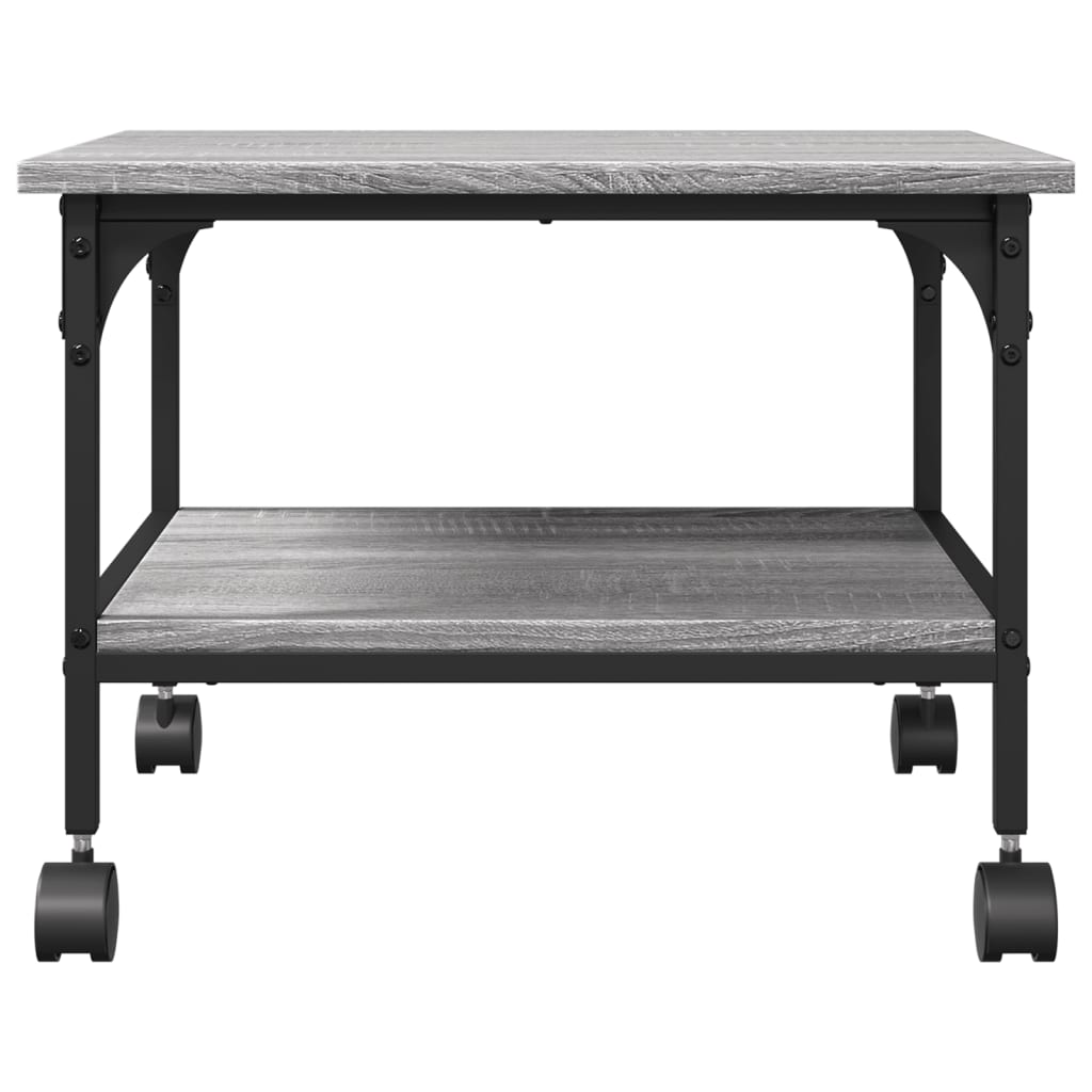 2 szintes szürke sonoma színű nyomtatóállvány 50 x 40 x 38 cm