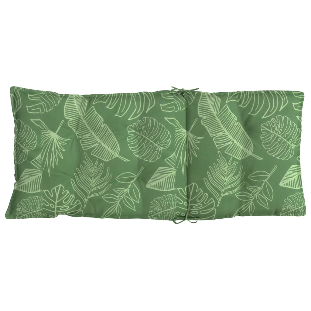 2 db levélmintás oxford-szövet magas háttámlájú székpárna