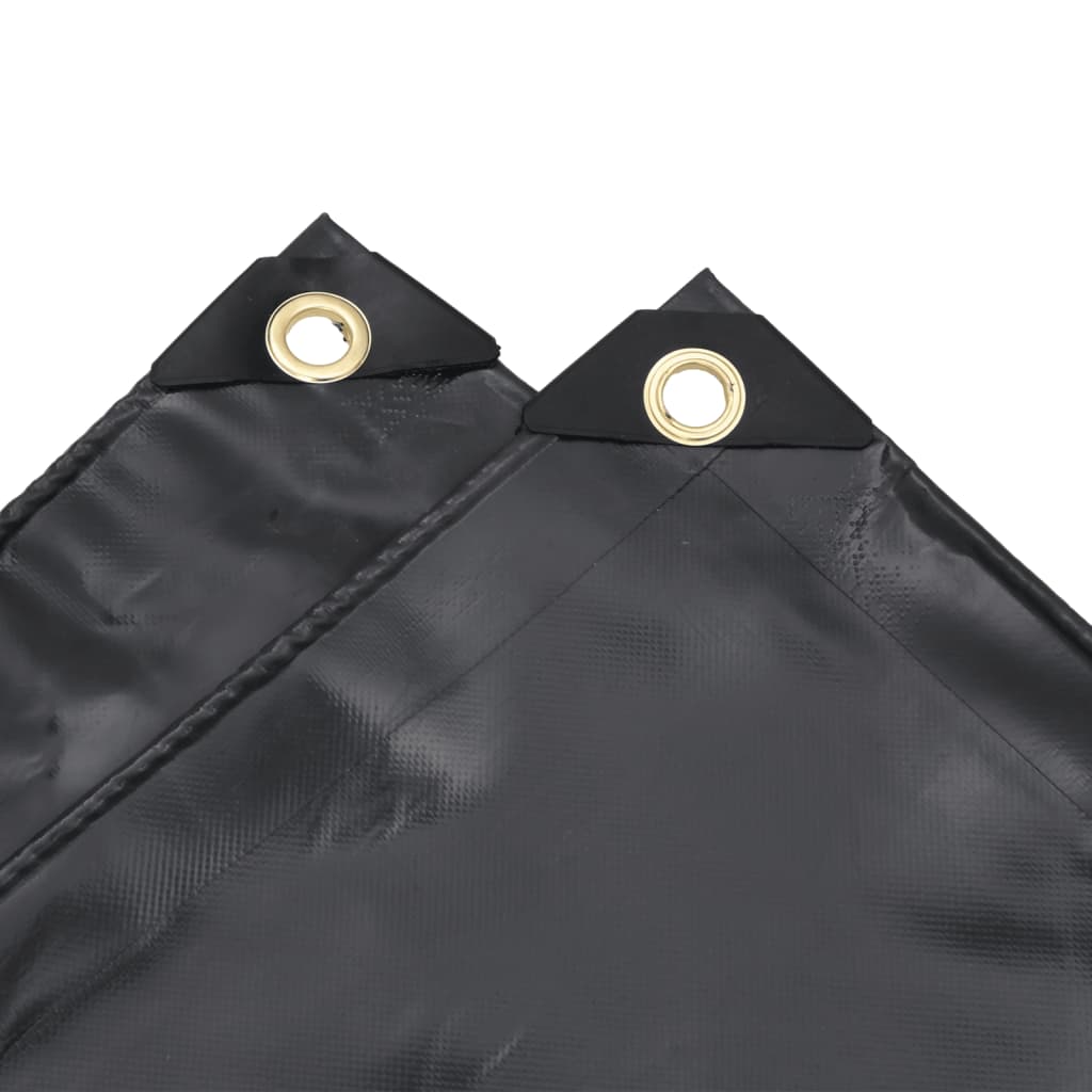 Antracitszürke ponyva 1,5 x 6 m 650 g/m²