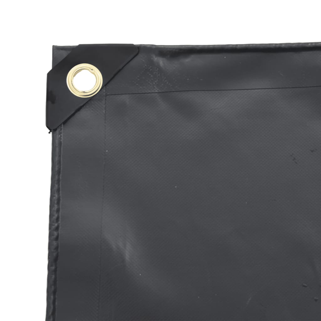Antracitszürke ponyva 1,5 x 6 m 650 g/m²