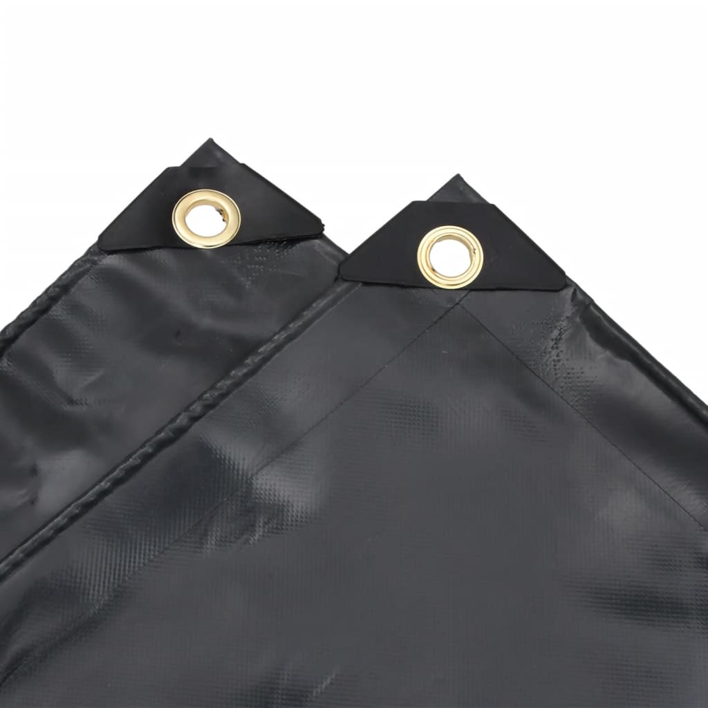 Antracitszürke ponyva 3,5 x 5 m 650 g/m²