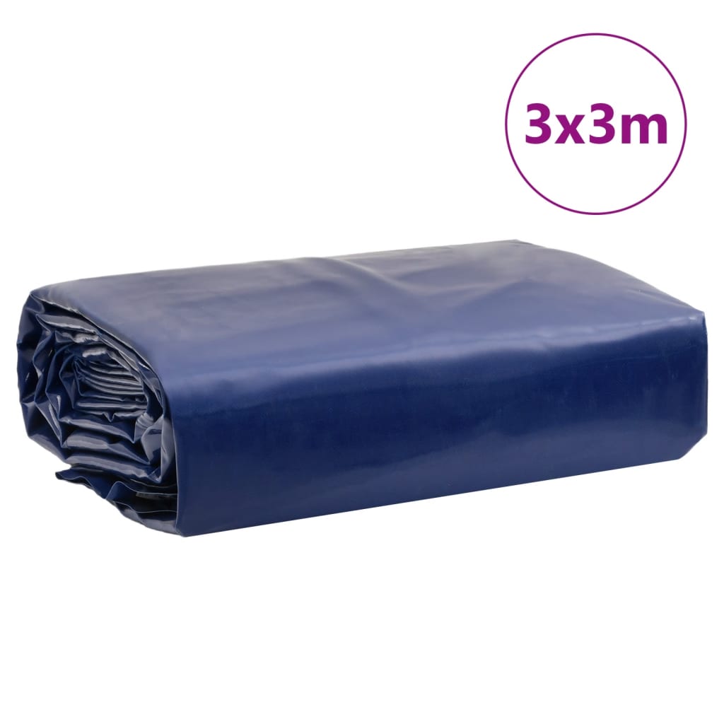 Kék ponyva 3 x 3 m 650 g/m²