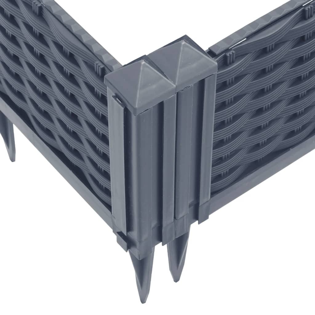 Szürke pp kerti virágláda cövekekkel 42,5 x 42,5 x 28,5 cm Szürke pp kerti virágláda cövekekkel 42,5 x 42,5 x 28,5 cm