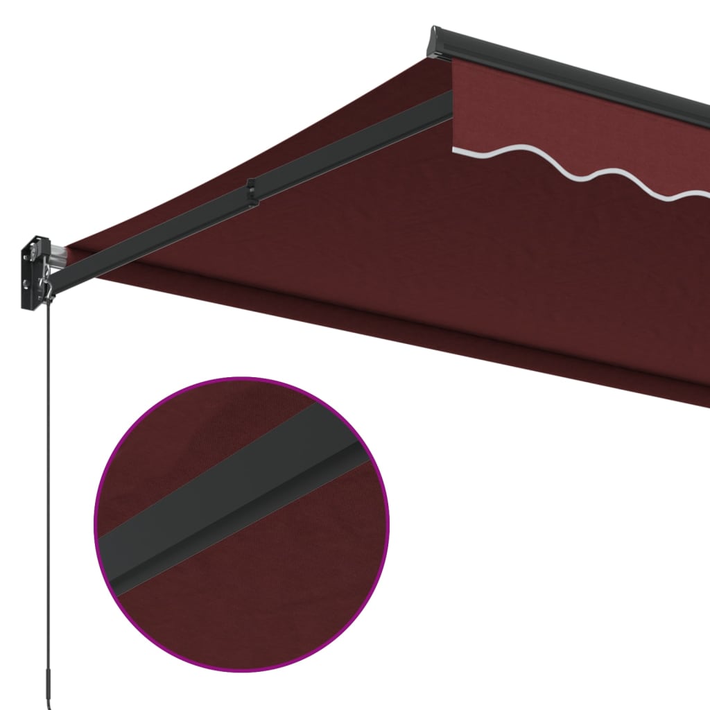 Burgundi vörös kézzel kihúzható napellenző 300 x 250 cm Burgundi vörös kézzel kihúzható napellenző 300 x 250 cm