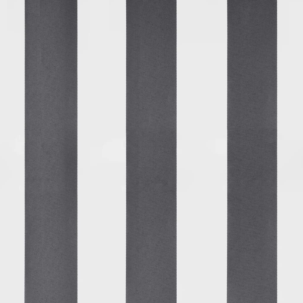 Antracitszürke-fehér led-es kézi napellenző 450 x 350 cm