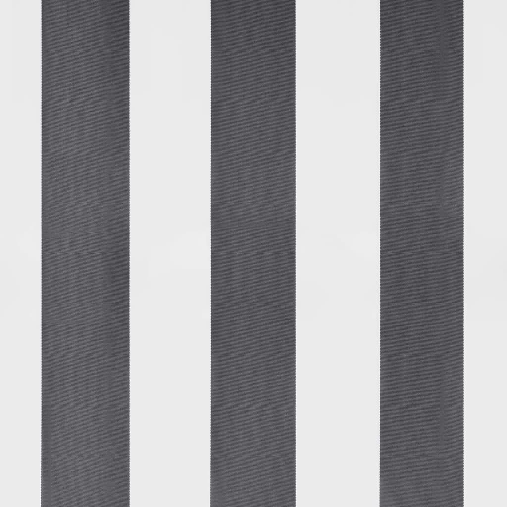 Antracitszürke-fehér led-es kézi napellenző 450 x 300 cm