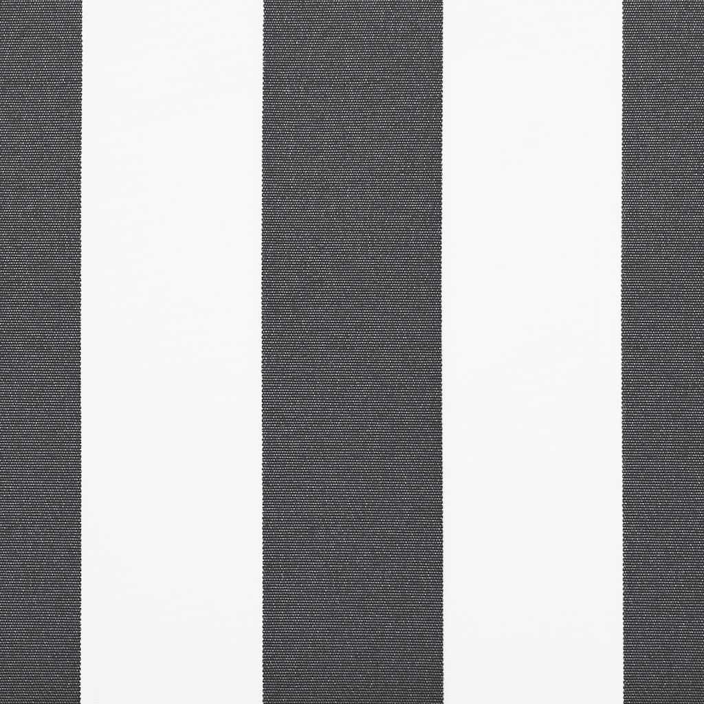 Antracitszürke-fehér kézzel kihúzható napellenző 400 x 300 cm