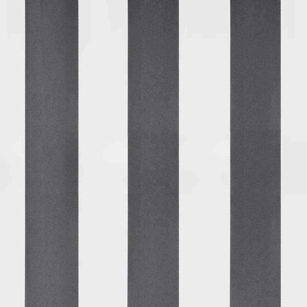 Antracit/fehér szövet/alumínium behúzható napellenző 3,5x2,5m