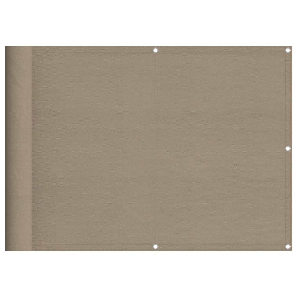 Tópszínű erkélyparaván 100% oxford poliészter 75 x 700 cm