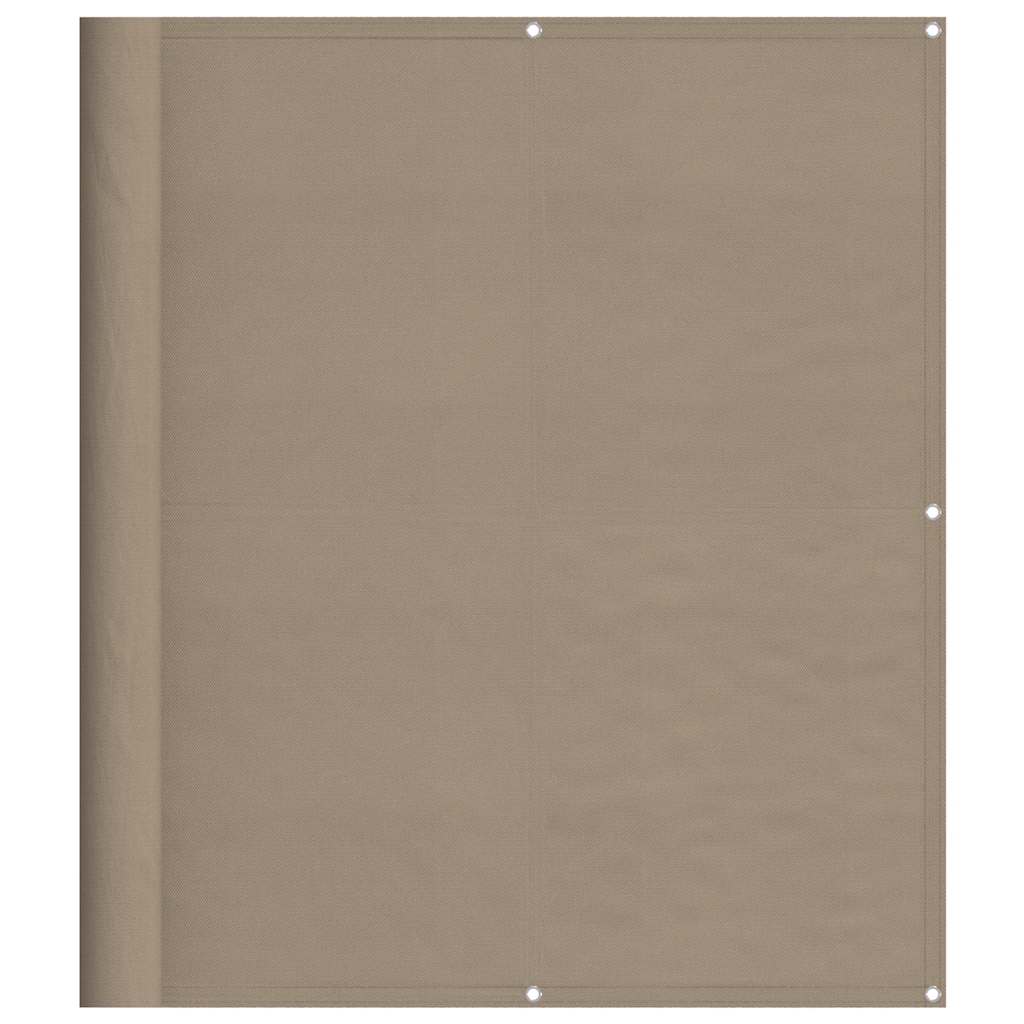 Tópszínű 100% oxford poliészter erkélyparaván 120 x 700 cm