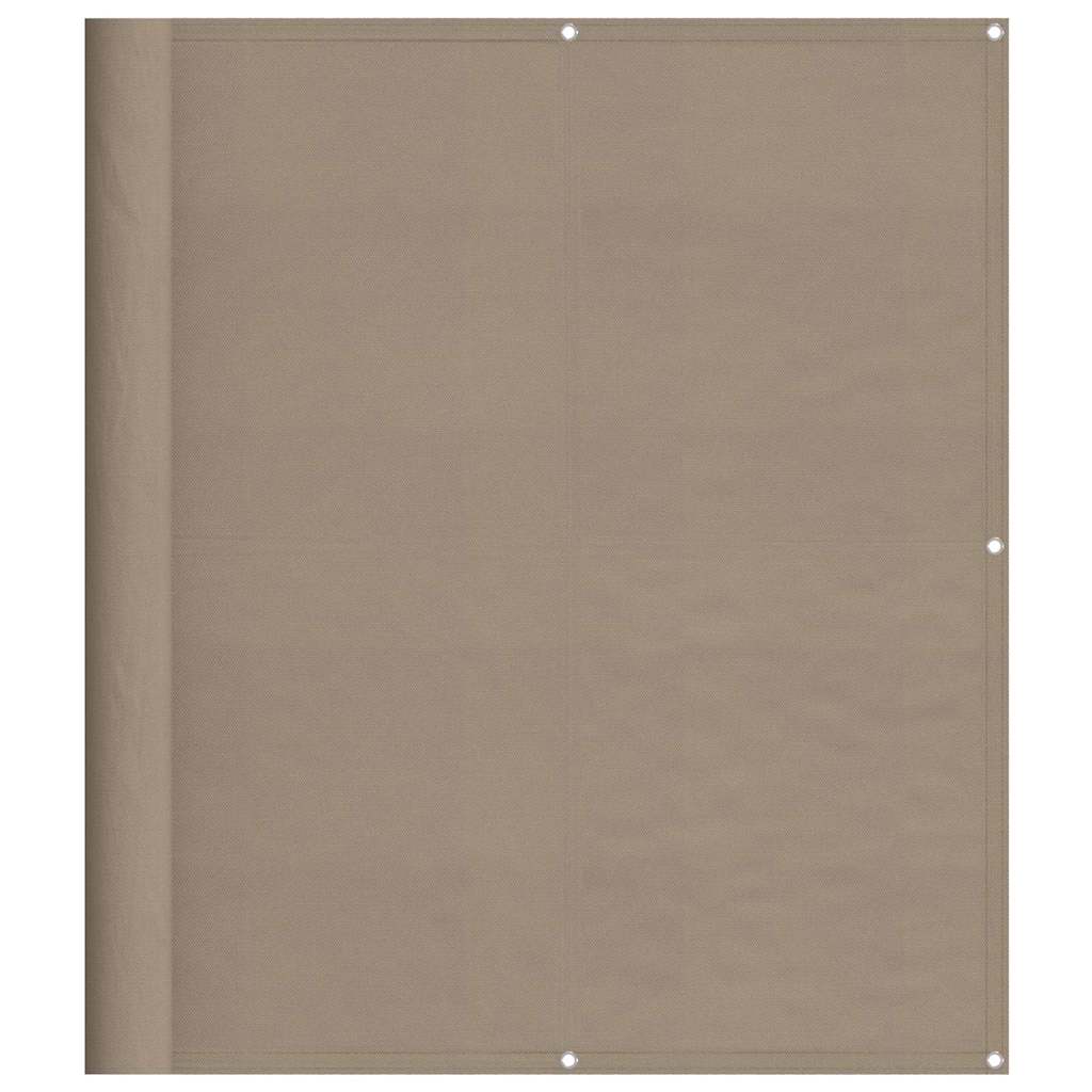 Tópszínű 100% oxford poliészter erkélyparaván 120 x 800 cm