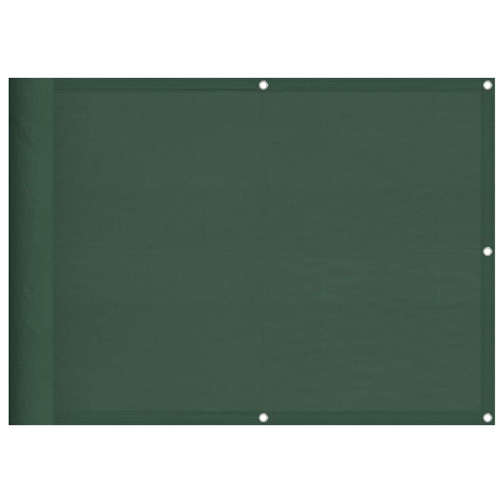 Sötétzöld 100% oxford poliészter erkélyparaván 75 x 800 cm