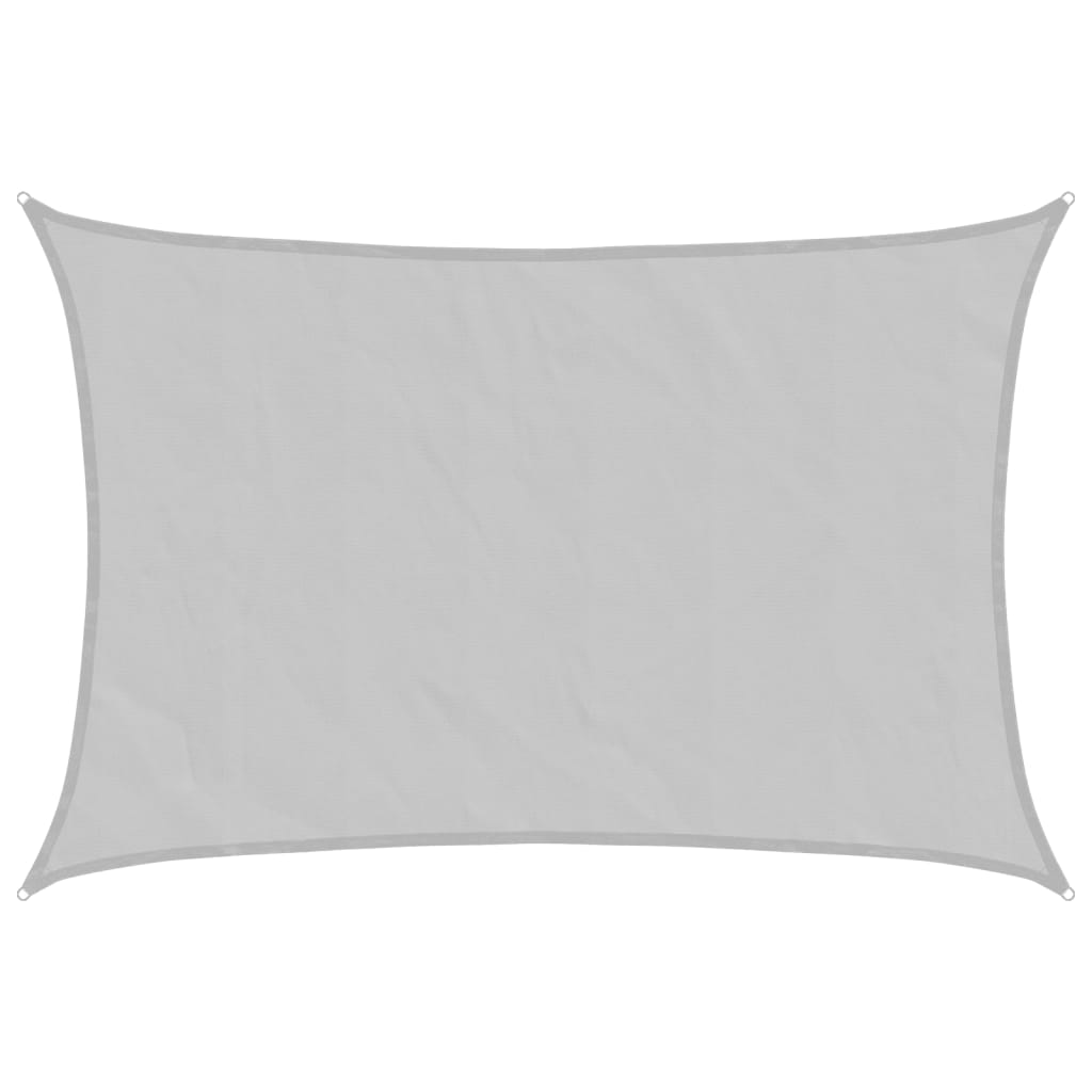 Világosszürke 100% poliészter oxford szövet napvitorla 4x2,5m