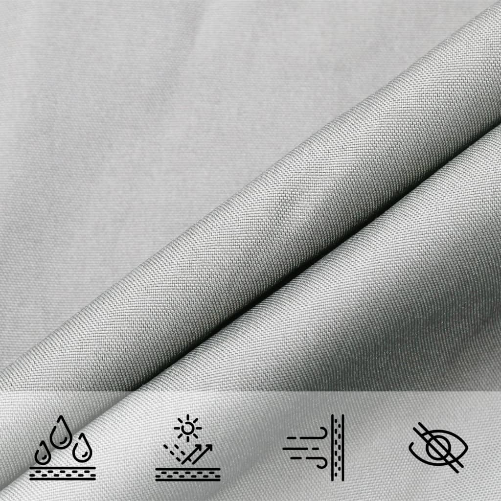 Szürke 100% poliészter oxford szövet napvitorla 4,5x3,5 m