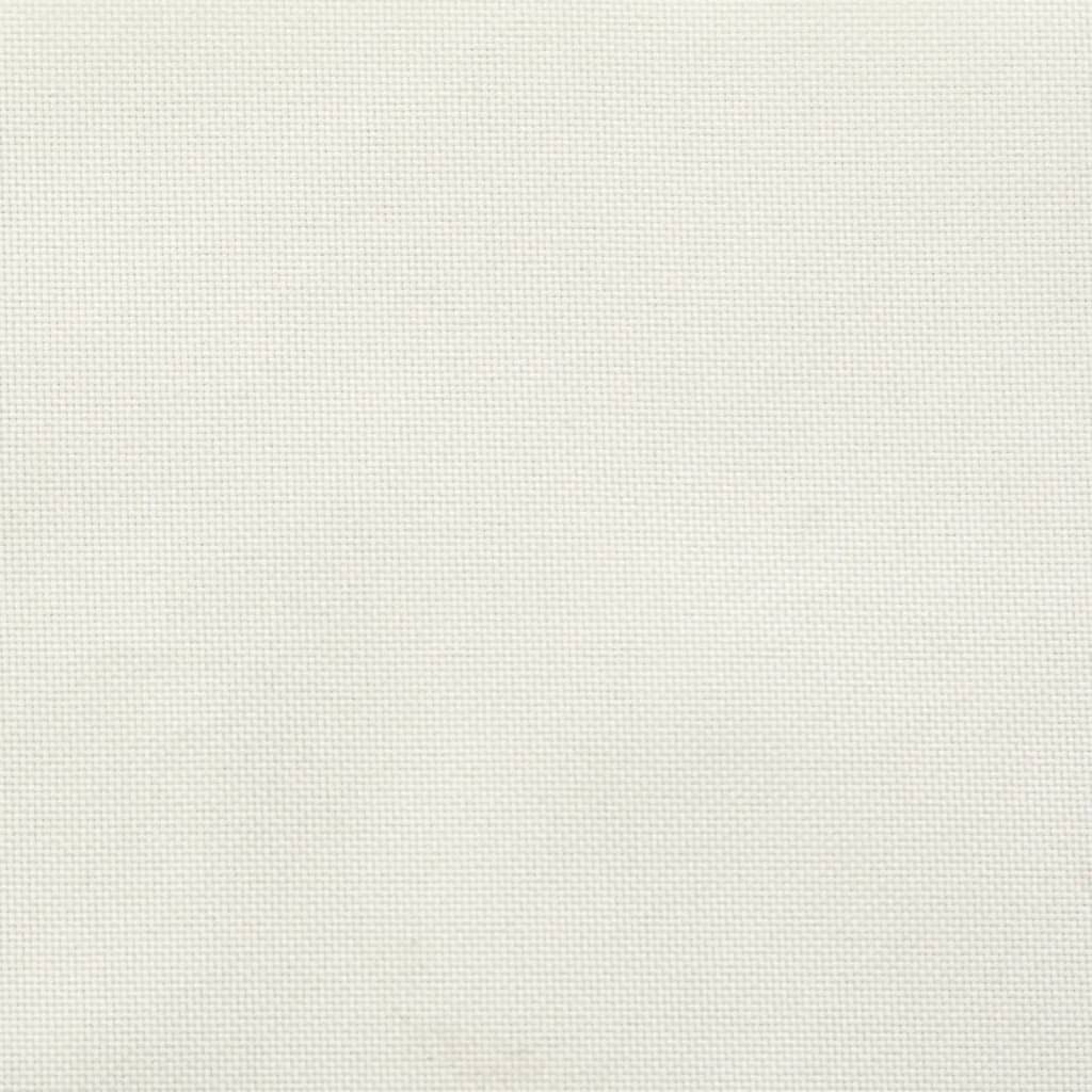 6 db krémszínű szövet magas háttámlájú székpárna 120x50x7 cm