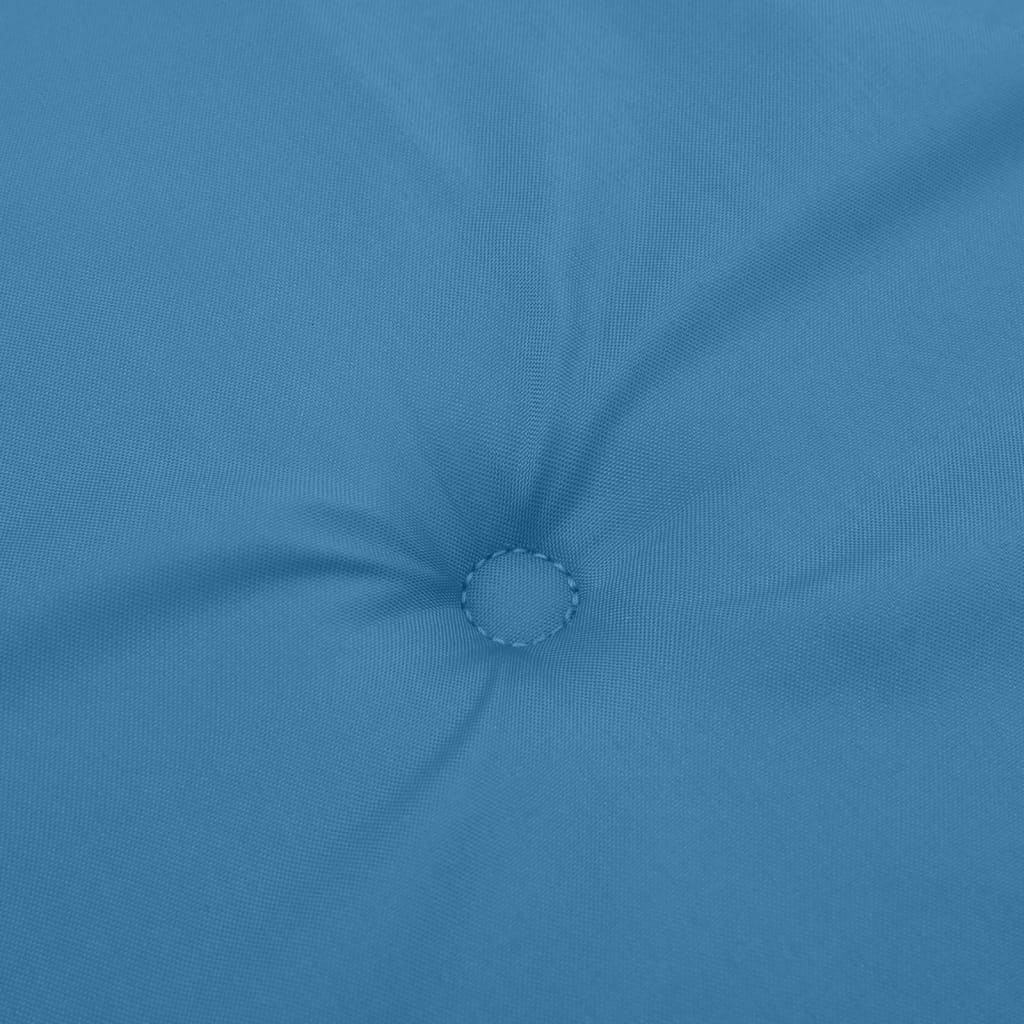 2 db melange kék szövet magas háttámlájú székpárna 120x50x4 cm