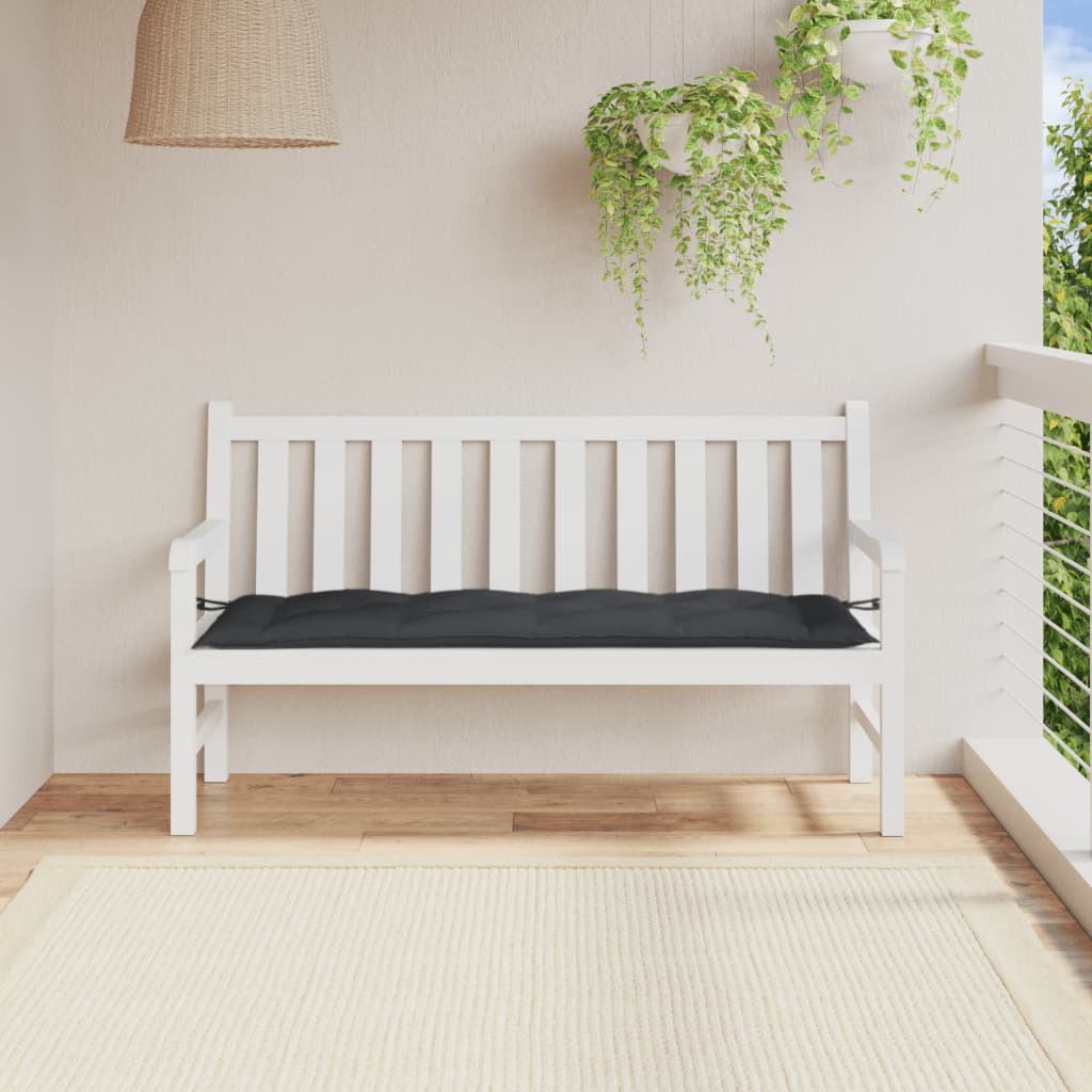 Melange antracitszürke szövet kerti padpárna 150 x 50 x 7 cm Melange antracitszürke szövet kerti padpárna 150 x 50 x 7 cm