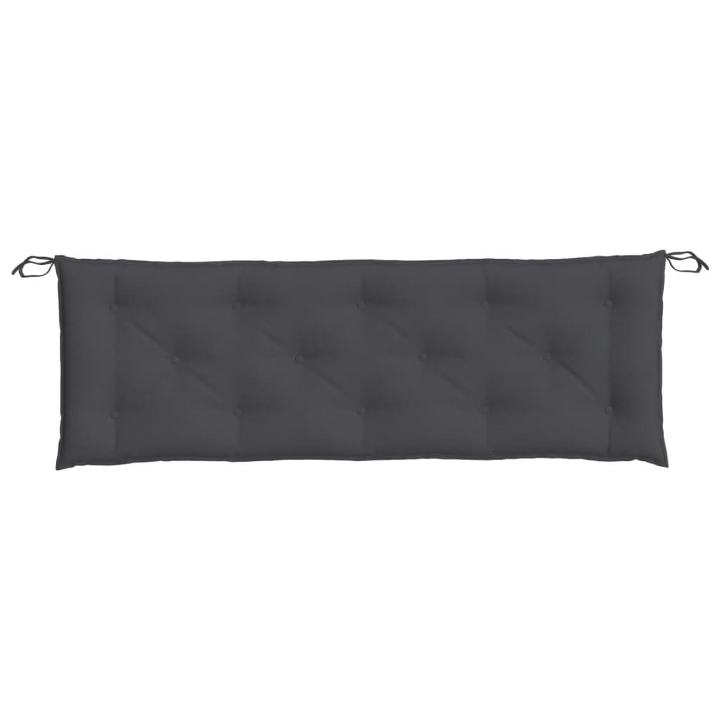 2 db melange antracitszürke szövet kerti padpárna 150x50x7 cm 2 db melange antracitszürke szövet kerti padpárna 150x50x7 cm