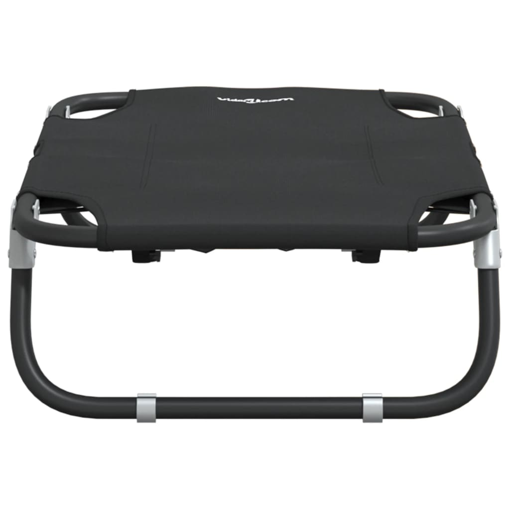 Antracitszürke oxford szövet és acél összecsukható kutyaágy