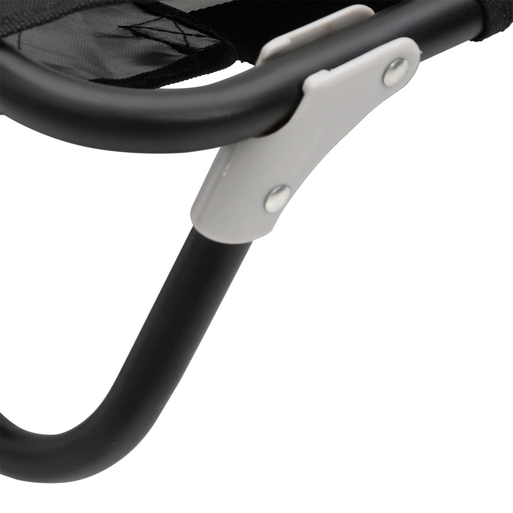 Antracitszürke oxford szövet és acél összecsukható kutyaágy