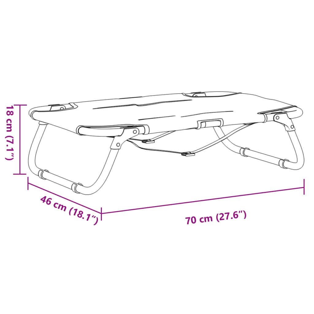 Antracitszürke oxford szövet és acél összecsukható kutyaágy