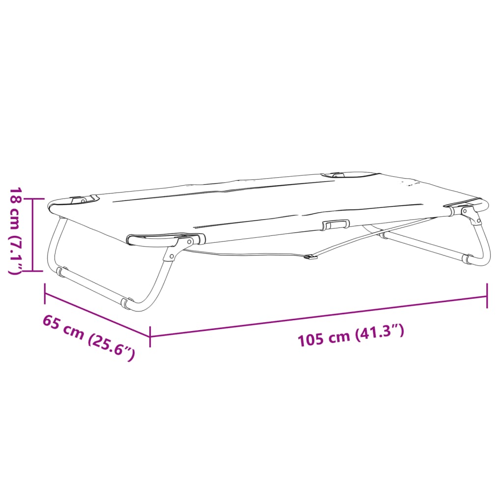 Antracitszürke oxford szövet és acél összecsukható kutyaágy