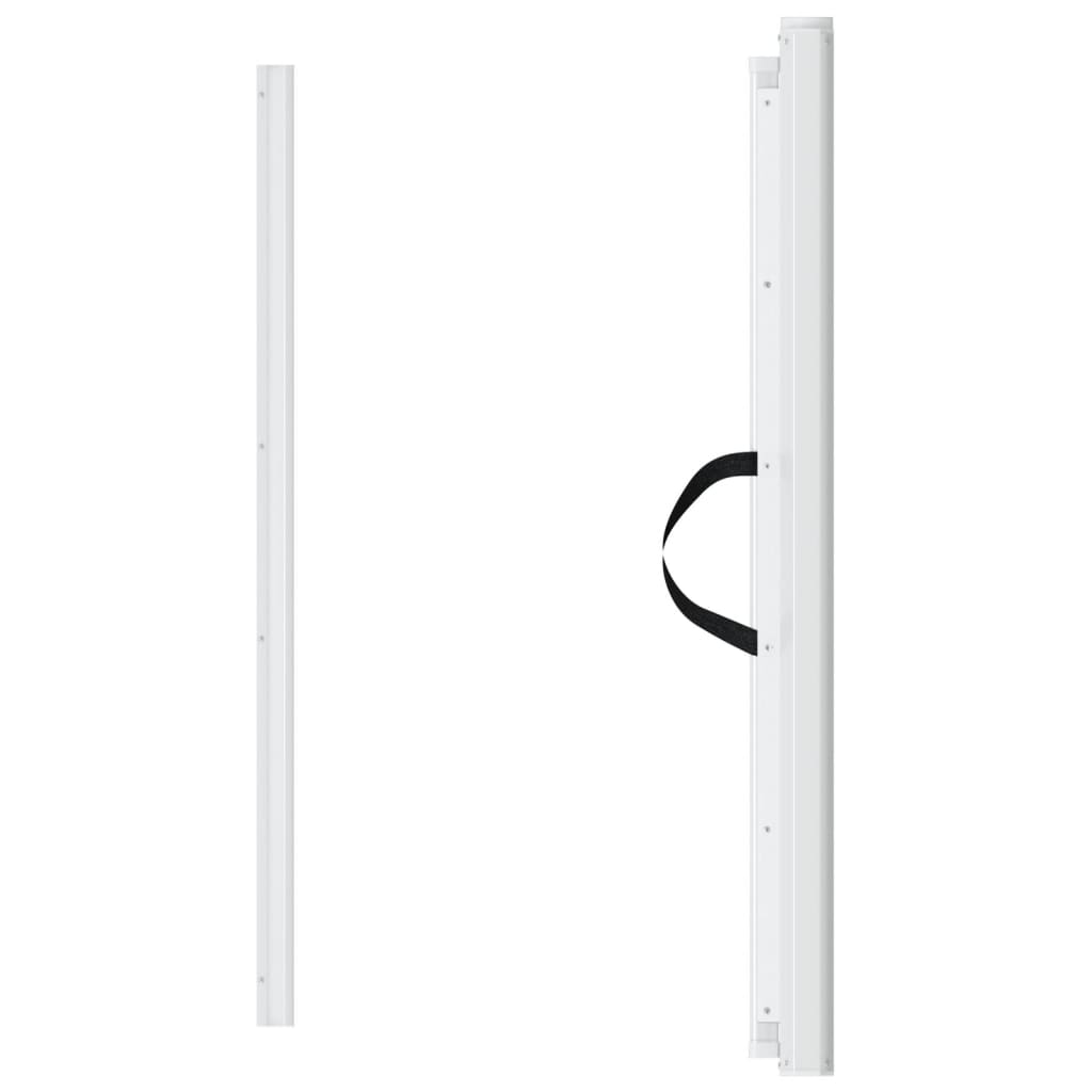 Fehér behúzható kisállatkapu 117,5 x 125 cm