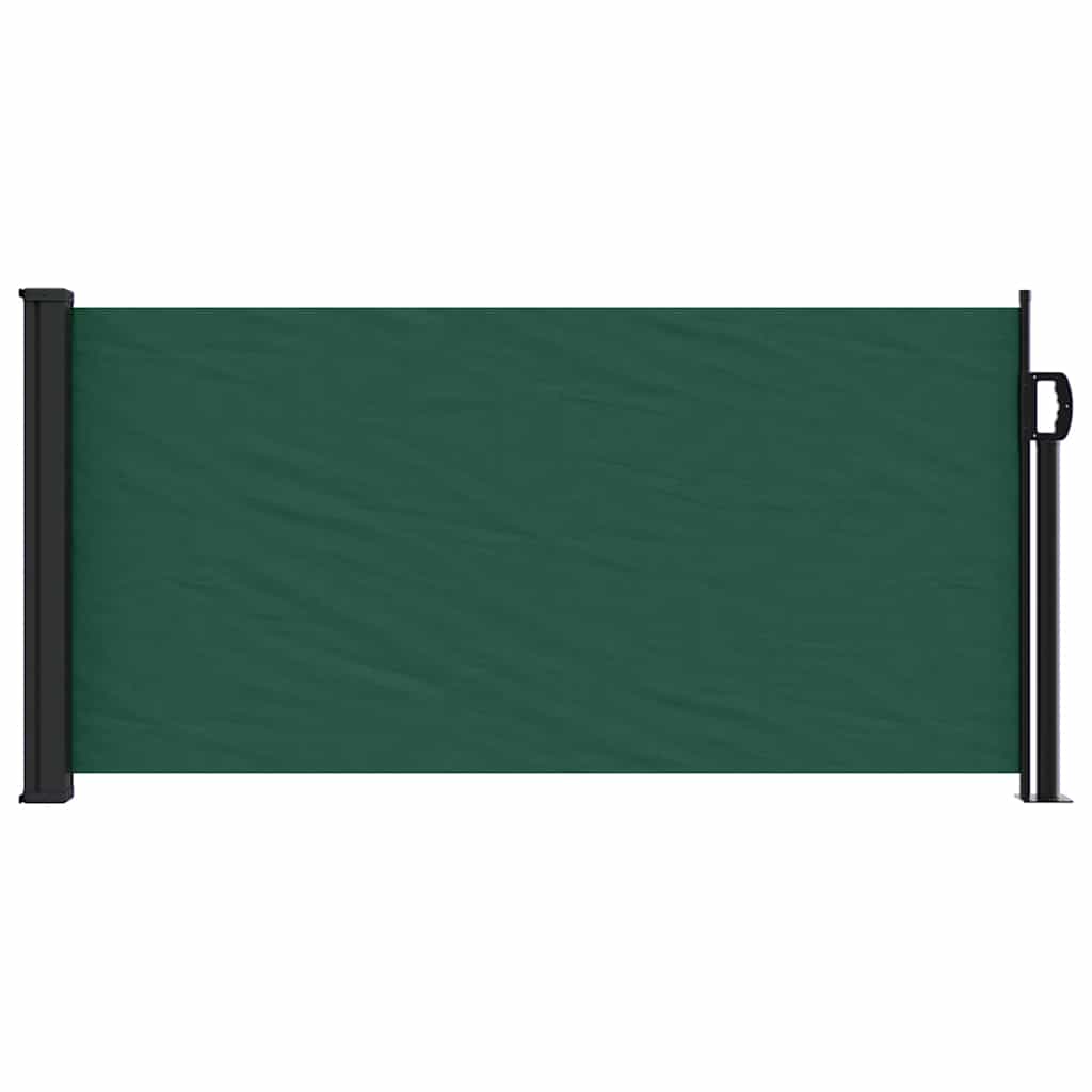 Sötétzöld behúzható oldalsó napellenző 100 x 300 cm