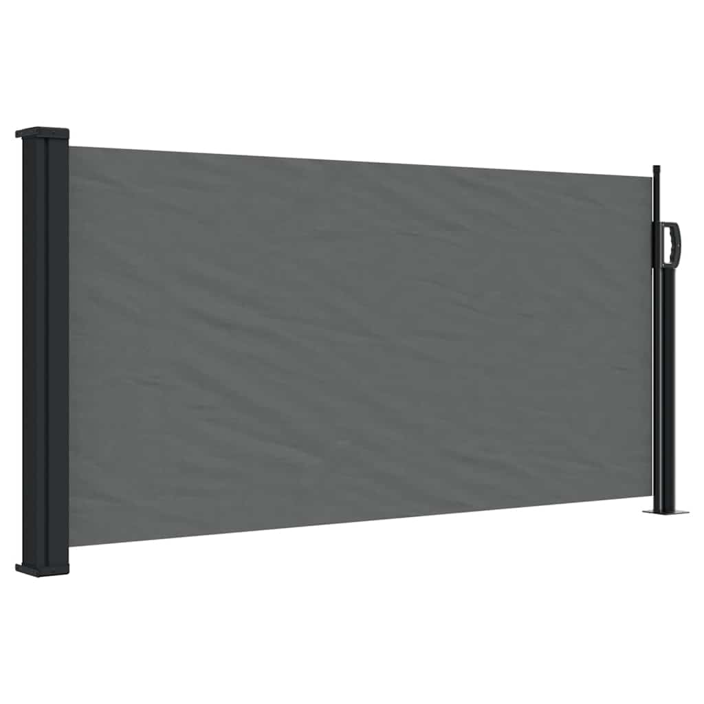Antracitszürke behúzható oldalsó napellenző 100 x 500 cm
