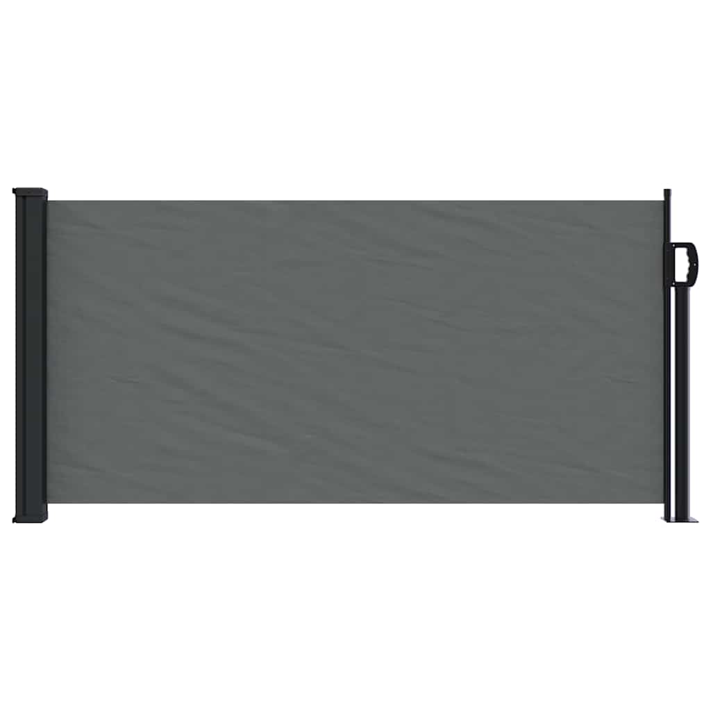 Antracitszürke behúzható oldalsó napellenző 100 x 500 cm