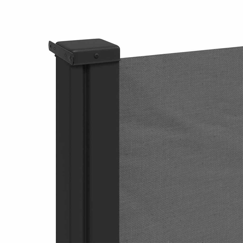 Antracitszürke behúzható oldalsó napellenző 100 x 500 cm