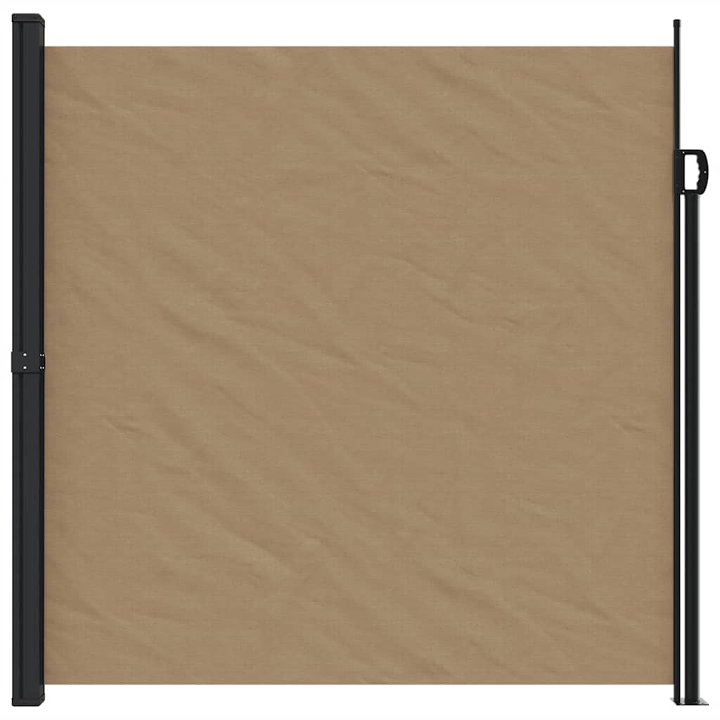 Tópszínű behúzható oldalsó napellenző 200 x 600 cm